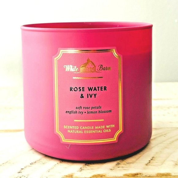 Bath & Body Works Other - BBW Rosewater & Ivy 3-Wick Candle